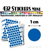 432 Ronds 1 cm - Stickers mini gommettes