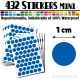 432 Ronds 1 cm - Stickers mini gommettes