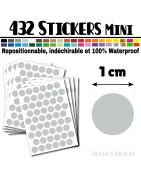 432 Ronds 1 cm - Stickers mini gommettes