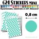 624 Ronds 0,8 cm - Stickers mini gommettes