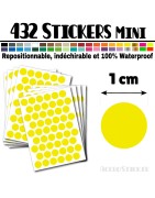 432 Ronds 1 cm - Stickers mini gommettes