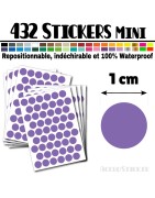 432 Ronds 1 cm - Stickers mini gommettes