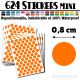 624 Ronds 0,8 cm - Stickers mini gommettes