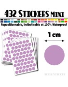 432 Ronds 1 cm - Stickers mini gommettes
