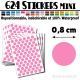 624 Ronds 0,8 cm - Stickers mini gommettes