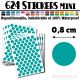 624 Ronds 0,8 cm - Stickers mini gommettes