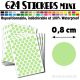 624 Ronds 0,8 cm - Stickers mini gommettes