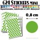 624 Ronds 0,8 cm - Stickers mini gommettes