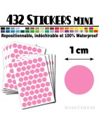 432 Ronds 1 cm - Stickers mini gommettes