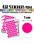 432 Ronds 1 cm - Stickers mini gommettes