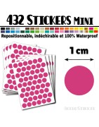 432 Ronds 1 cm - Stickers mini gommettes