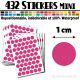 432 Ronds 1 cm - Stickers mini gommettes