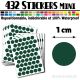 432 Ronds 1 cm - Stickers mini gommettes