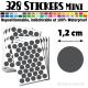 328 Ronds 1,2 cm - Stickers mini gommettes