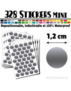 328 Ronds 1,2 cm - Stickers mini gommettes