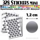 328 Ronds 1,2 cm - Stickers mini gommettes