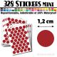 328 Ronds 1,2 cm - Stickers mini gommettes