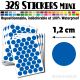 328 Ronds 1,2 cm - Stickers mini gommettes