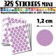 328 Ronds 1,2 cm - Stickers mini gommettes