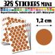 328 Ronds 1,2 cm - Stickers mini gommettes