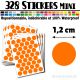 328 Ronds 1,2 cm - Stickers mini gommettes