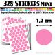 328 Ronds 1,2 cm - Stickers mini gommettes