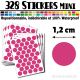 328 Ronds 1,2 cm - Stickers mini gommettes