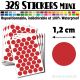 328 Ronds 1,2 cm - Stickers mini gommettes