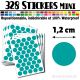 328 Ronds 1,2 cm - Stickers mini gommettes