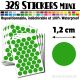 328 Ronds 1,2 cm - Stickers mini gommettes