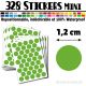 328 Ronds 1,2 cm - Stickers mini gommettes