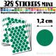 328 Ronds 1,2 cm - Stickers mini gommettes