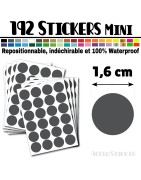192 Ronds 1,6 cm - Stickers mini gommettes