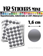 192 Ronds 1,6 cm - Stickers mini gommettes