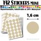 192 Ronds 1,6 cm - Stickers mini gommettes