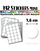 192 Ronds 1,6 cm - Stickers mini gommettes