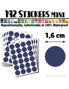 192 Ronds 1,6 cm - Stickers mini gommettes