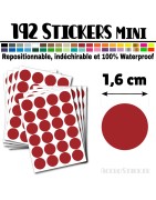 192 Ronds 1,6 cm - Stickers mini gommettes
