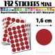 192 Ronds 1,6 cm - Stickers mini gommettes