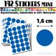 192 Ronds 1,6 cm - Stickers mini gommettes