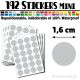 192 Ronds 1,6 cm - Stickers mini gommettes