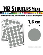192 Ronds 1,6 cm - Stickers mini gommettes