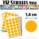192 Ronds 1,6 cm - Stickers mini gommettes