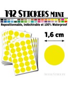 192 Ronds 1,6 cm - Stickers mini gommettes