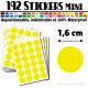 192 Ronds 1,6 cm - Stickers mini gommettes