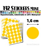 192 Ronds 1,6 cm - Stickers mini gommettes