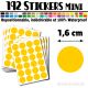 192 Ronds 1,6 cm - Stickers mini gommettes