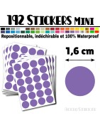 192 Ronds 1,6 cm - Stickers mini gommettes