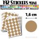 192 Ronds 1,6 cm - Stickers mini gommettes