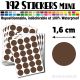 192 Ronds 1,6 cm - Stickers mini gommettes